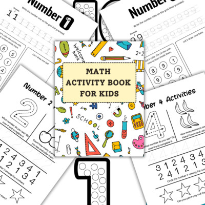 Printable Math Activity Book for Kids | Engaging math workbook