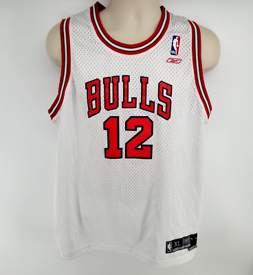 希少♡Kirk Hinrich Chicago Bulls Reebok製　XL Chicago Bulls Kirk Hinrich White Reebok Jersey #12 Youth Size XL +