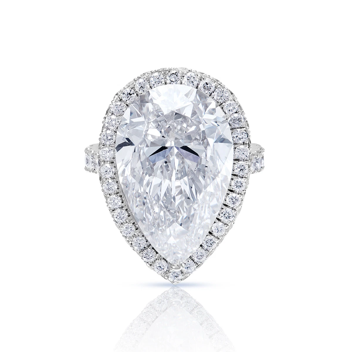 15 carat pear shaped diamond ring Clearance