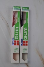 Butler GUM Toothbrush 409 Adult Soft Compact Head set of 2