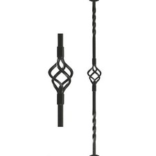 Deluxe kowalski żelazny pojedynczy kosz podwójnie drobno skręcone wrzeciono - wspornik grabie