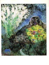 1972 Vintage MARC CHAGALL "LA BAOU DE SAINT JEANNET" WOW COLOR offset Lithograph