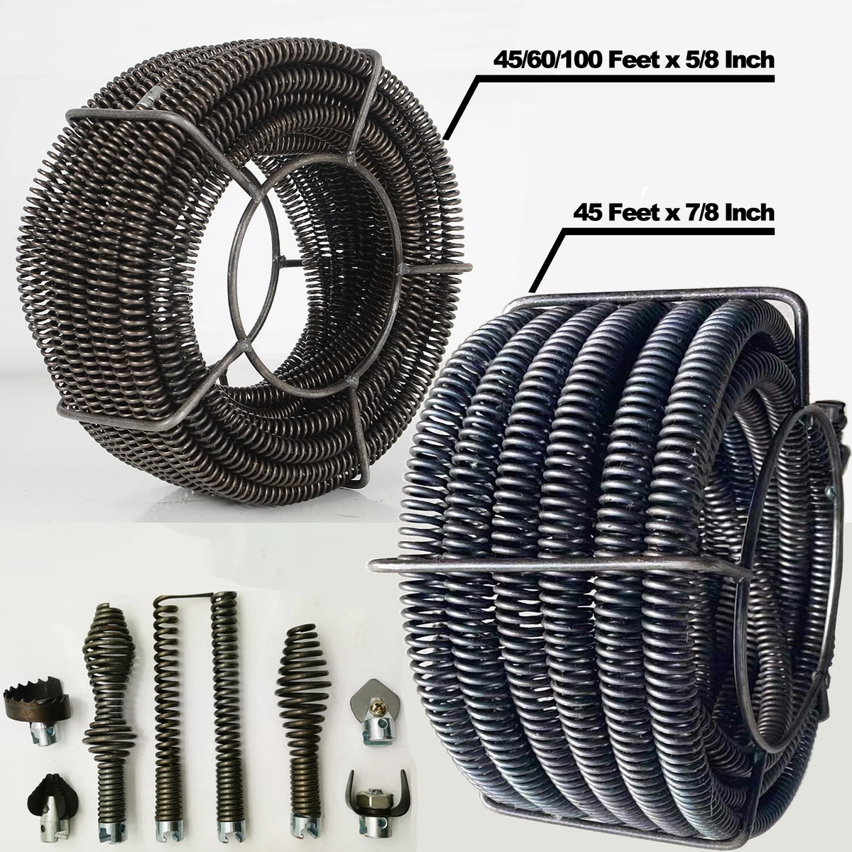 5/8 x 100' Hollow Core Drain Snake