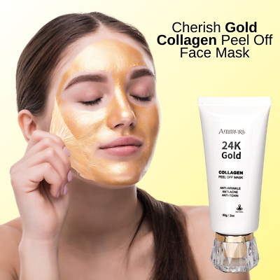 Cherish Gold Kollagen Peel Off Gesichtsmaske | Anti-Aging | Akne & Mitesser Entfernung