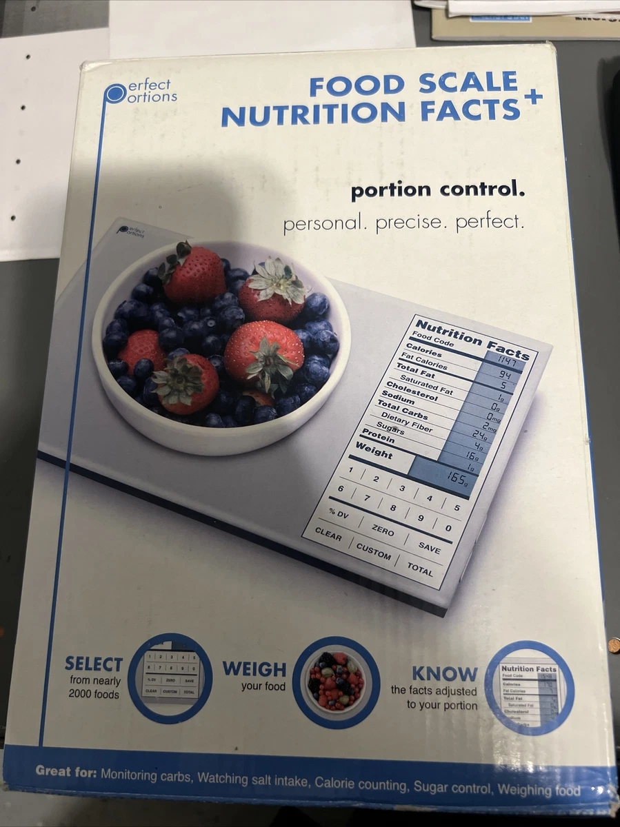 Perfect Portions Digital Food Scale + Nutrition Facts Portion Control