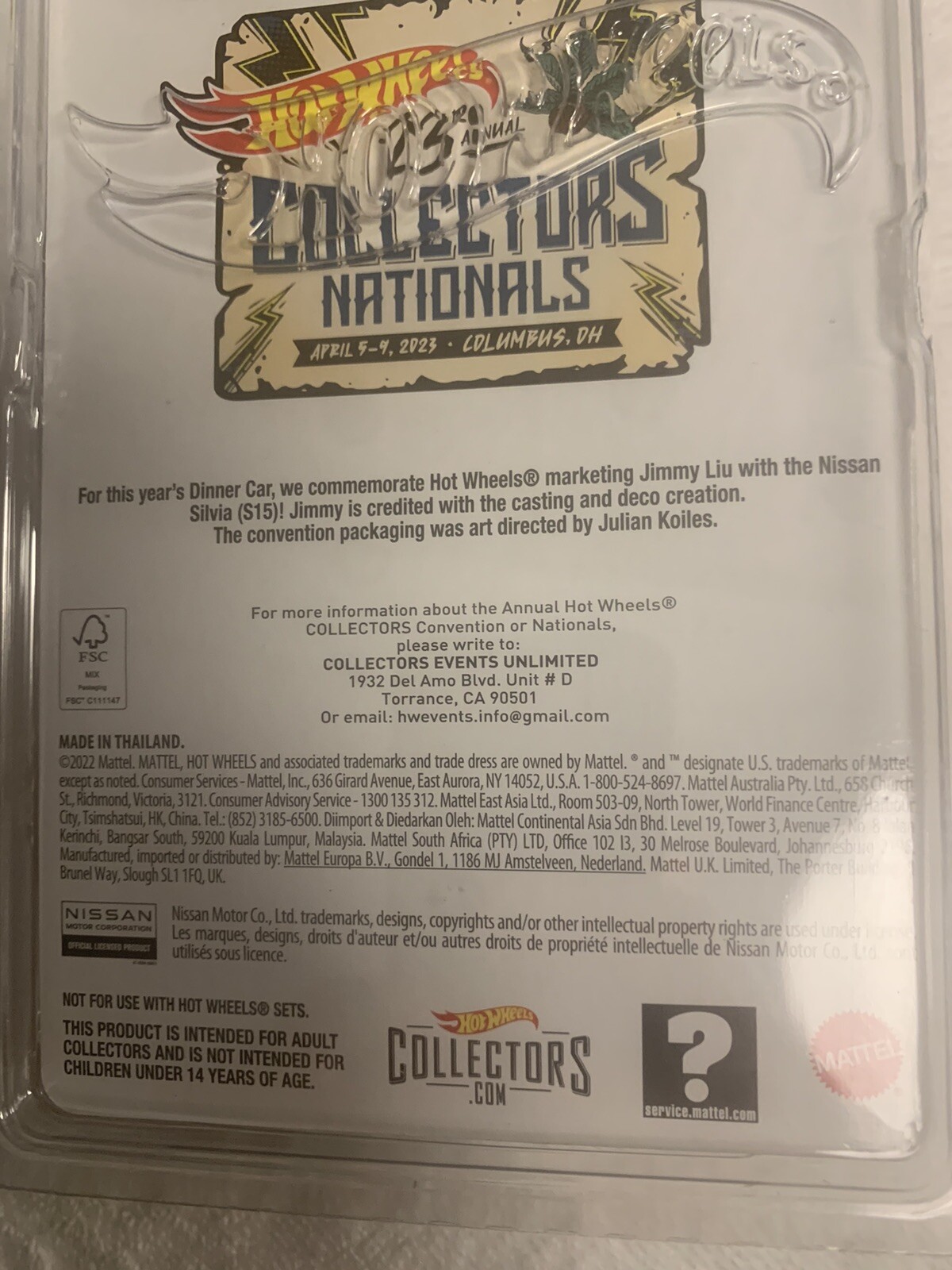 2023 Hot Wheels 23rd Nationals Convention Matching set *All four cars