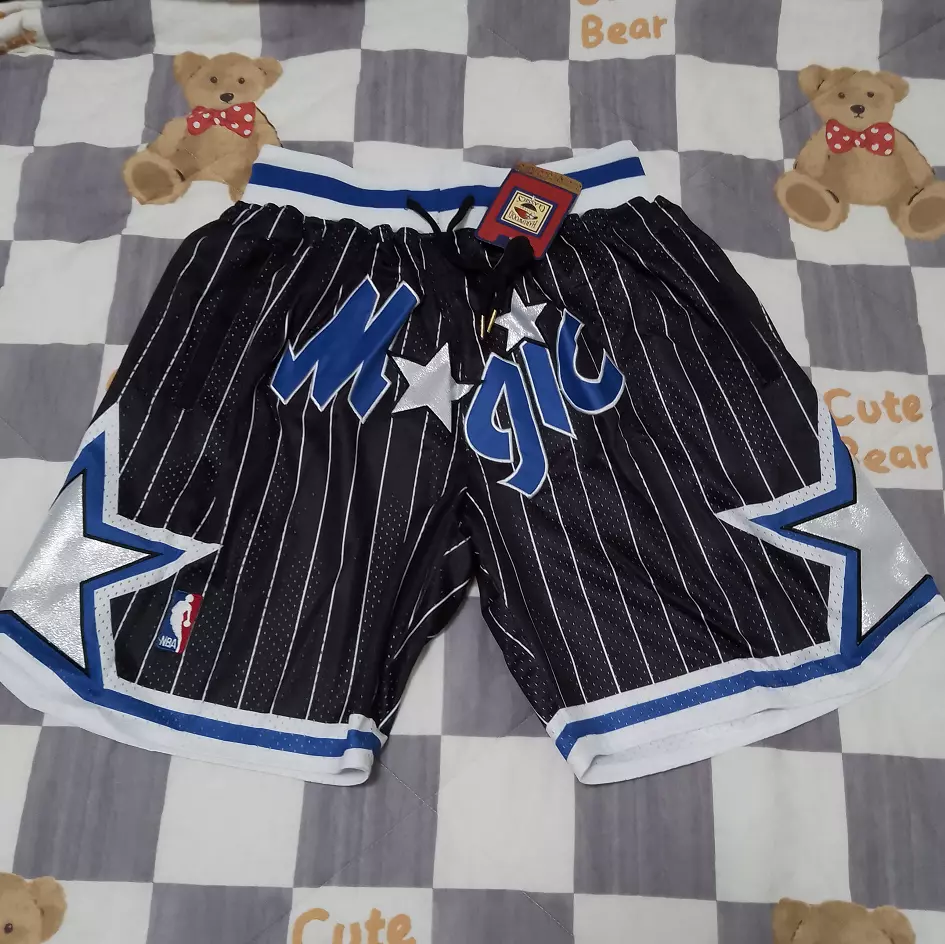 Premium Orlando Magic Basketball Shorts Retro Street Wear Black