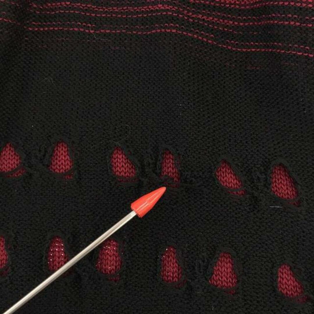 meagratia 2023AW Knit P O damage processed layered jacquard meagratia 2023AW Knit P O damage processed layered jacquard