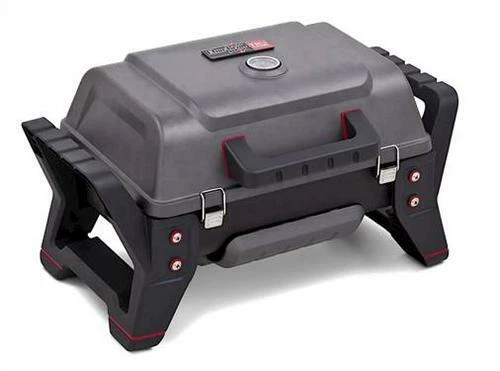 23" Portable 1 Burner Tabletop Propane Gas Grill 9500 BTU Rugged w/ Latching Lid