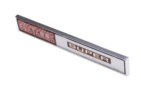 Trim Parts "Cheyenne Super" Dash Panel Glovebox Emblem For 1971 Chevy Trucks USA - Image 2 of 4