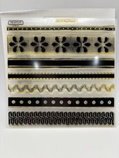My Acrylix Stamp Set - Ritzy Ribbons - D1131 CTMH Dots Flowers Zigzag Borders