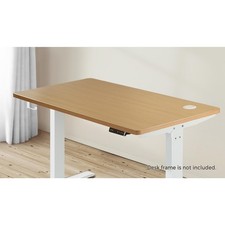 Oikiture Standing Desk Board Adjustable Computer Table Sit Stand Desk Top OAK — image 3