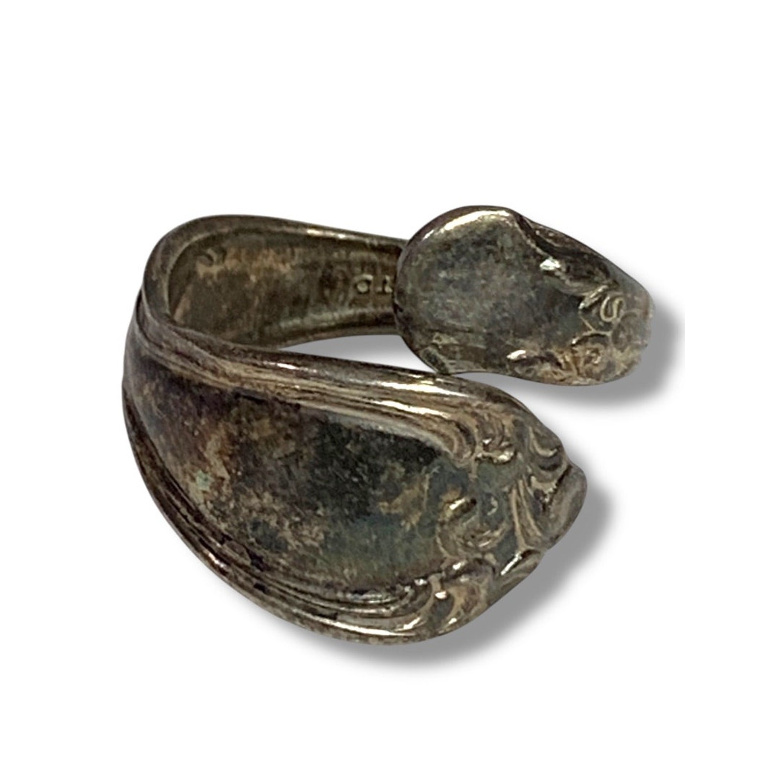 Adjustable Oneida Vintage Spoon Ring Silverplate … - image 1