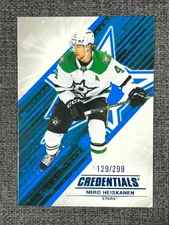 Miro Heiskanen 2024-25 Upper Deck Credentials Hockey Base Blue 129/299 #4