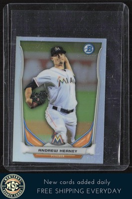 #ad Andrew Heaney 2014 Bowman Chrome Top 5 Mini Refractors #BM MM1 MINT Marlins $1.69