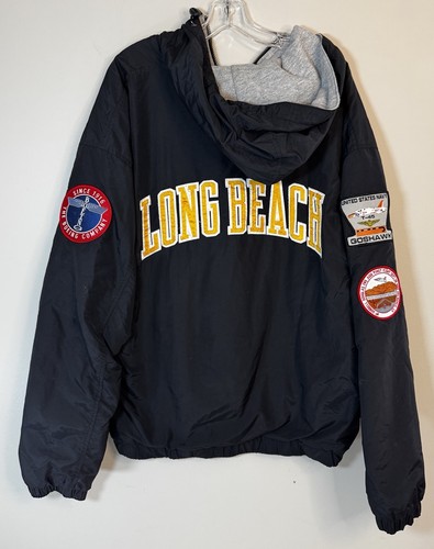 Gear For Sports Jacket US Naval Aviation Patches Long Beach Men’s 2XL Hooded - Picture 4 of 6