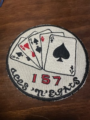 Vintage US Navy PT Boat 157 Aces N Eights Patch