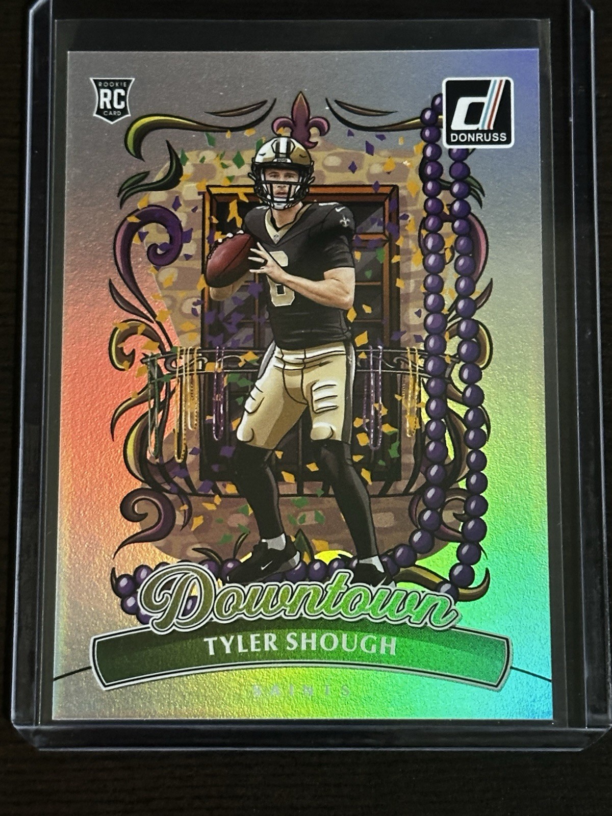 2025 Panini Donruss Downtown - Tyler Shough Rookie (Case Hit) New Orleans Saints