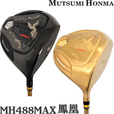 MUTSUMI HONMA Golf Japan MH488MAX Phoenix Titanium Driver Club Gold Flex R New