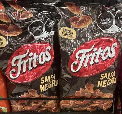 Paquete De 3 Bolsas De Fritos Salsa Negra Edición Especial Traído De México  