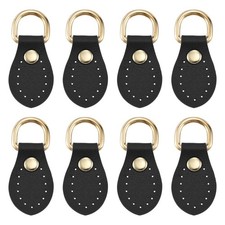 8 Pcs Purse Strap Mount Hook for Bag Making Supplies Shoulder Belt, Black