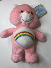 Care Bears Cheer Bear Stuffed Plush Toy 8 Inch 2002 Vintage New With Tags