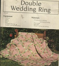 I0026 DOUBLE WEDDING RING  QUILT PATTERN/INST...