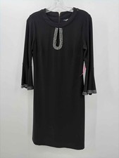 Pre-Owned Tommy Hilfiger Black Size 4 Knee Length Long Sleeve Dress