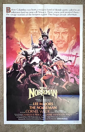 The Norseman 1978 Movie Poster 27x41 Lee Majors Cornel Wilde Mel Ferrer