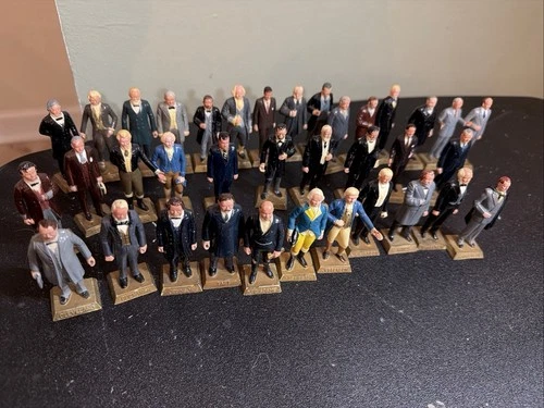 Vintage Marx President Painted 3” Figures Washington To LBJ Lot Of 36 1960’s