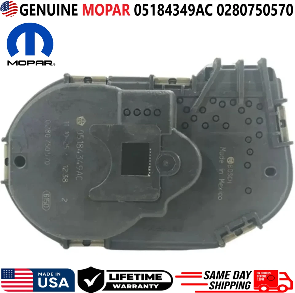 GENUINE MOPAR Throttle Body For 2011-2021 Chrysler Dodge Jeep RAM, 05184349AC - Image 3 of 4