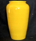 Garden City Pottery 5" Hand Thrown Mini Oil Jar Vase Yellow Bauer Era Unmarked