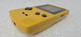 Nintendo Game Boy Color CGB-001 Yellow No Battery Cover (Tested & Clean)