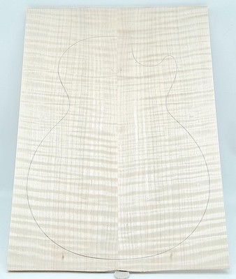 Figured 5A Curly Maple Droptop Glued Guitar Luthier Wood (21'' x 15'' x 7/16'')