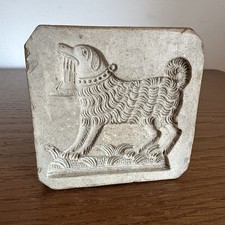 Antikes Ton oder Gips Model Backform? Springerle 18/19.Jh? Hund Treue Volkskunst