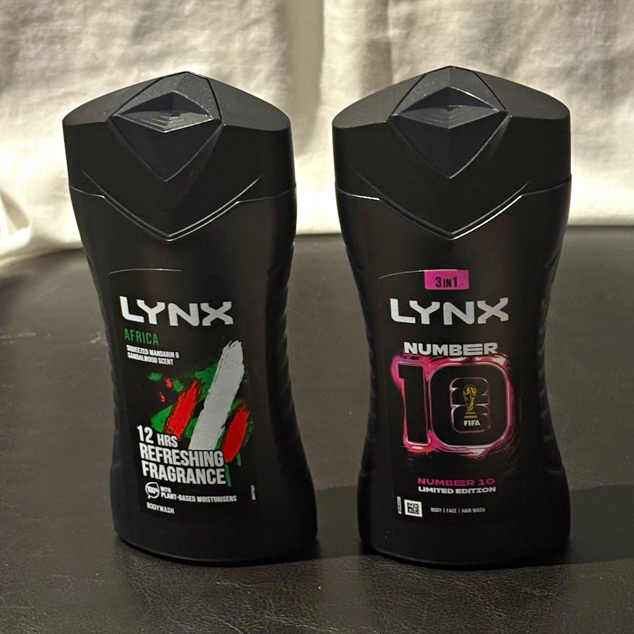 Lynx Africa + No.10 3-in-1 Body Face Hair Wash Gel Multipack 225ml