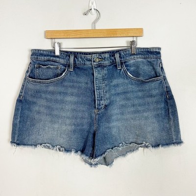 Joe s Jeans Blue Denim Cutoff Shorts Button Fly Size 34 Women's