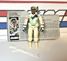 GI Joe Iceberg 1986  100  COMPLETE w File Card VERY NICE Vintage ARAH No Cracks