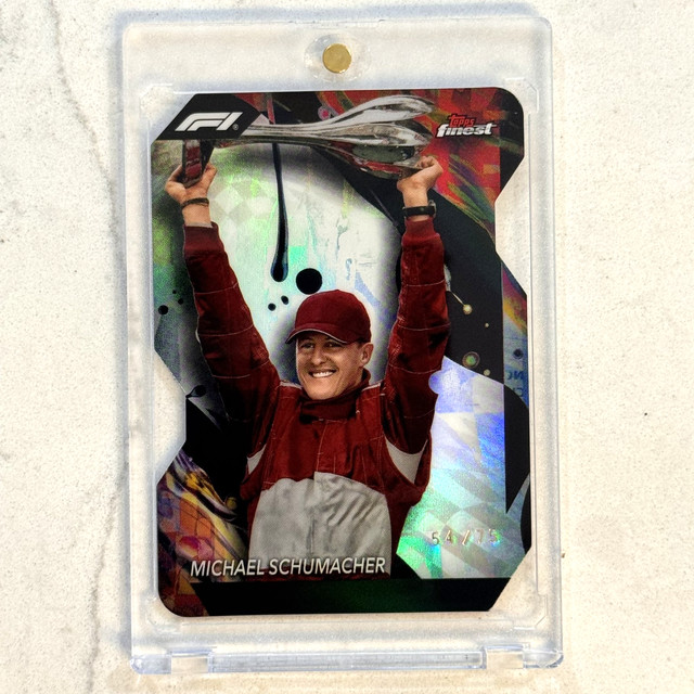 2024 Topps Finest Formula 1 F1 #191 Michael Schumacher Die-Cut Refractor /75