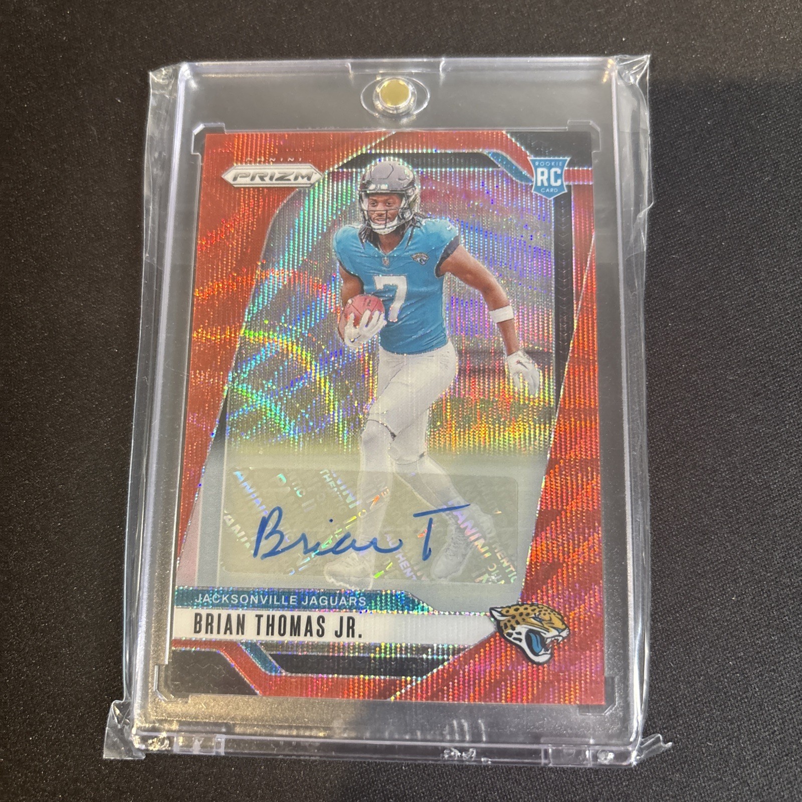 2024 Panini Prizm - Rookies Brian Thomas Jr. #314 Red Wave Autographs /149