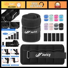 Adjustable Ankle Weights 1-20 LBS - Pair for Leg Arm Fitness Training, Running,