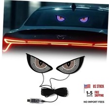 Devil Eyes LED Car Sign Light for Front Back Windshield - Ambient Blue and Red