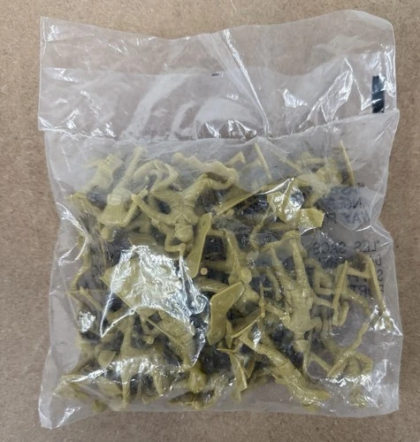 Set of Marx 30+ Battleground  Tan Japanese Army Soldiers WWII 1963 in sealed bag