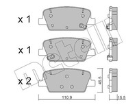 Metelli BremsbeläGe BremsklöTze FüR Hyundai Santa Fé IV TM 2.2 Crdi AWD