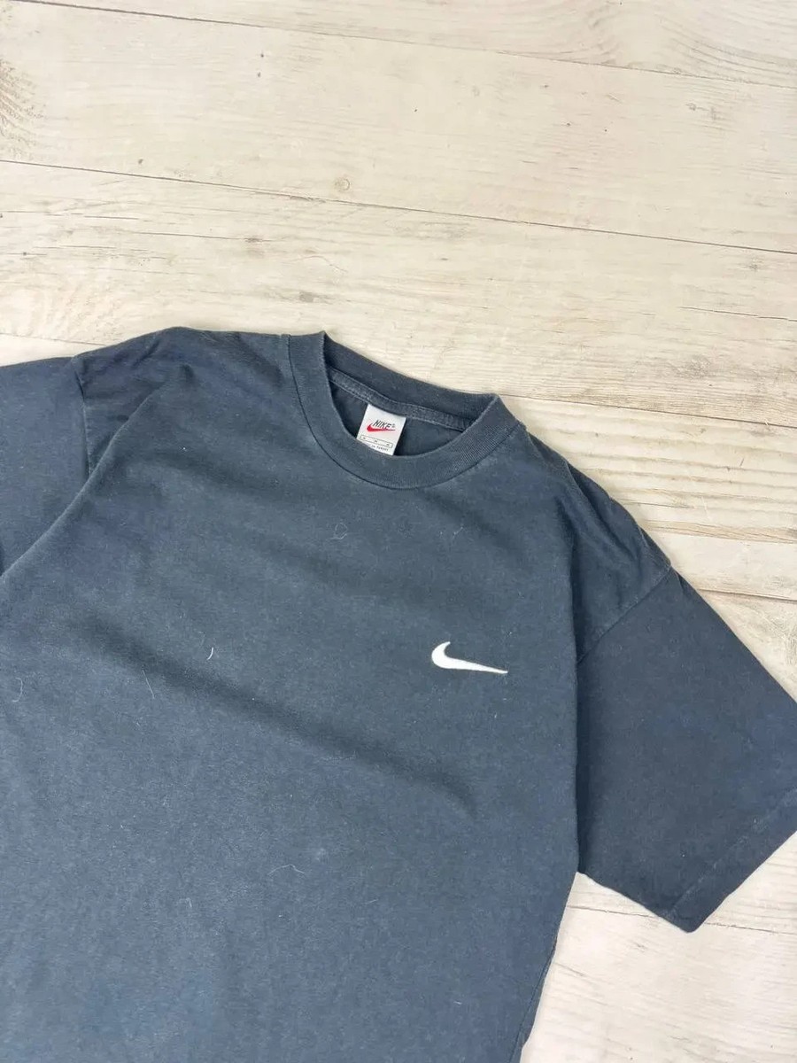 Vintage Nike 90s Logo Swoosh Oversized T Shirt Men Size M Black | eBay