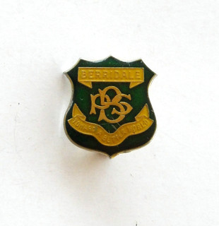 Vintage Berridale Public School NSW Student Lapel Pin Hat Badge Crest