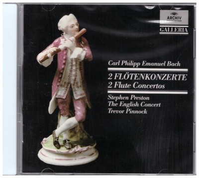 Bach C.P.E. - 2 Konzerte für Flöte / Trevor Pinnock · Stephen Preston - CD