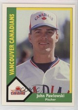 1990 CMC AAA Vancouver Canadians Green Back John Pawlowski #10 0q3
