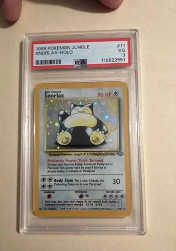 Snorlax 11/64 Jungle Holo PSA 3