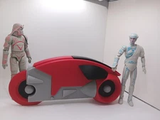 Giant Retro Red Lightcycle for Vintage style Tron display large scale figure siz